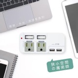 KINYO高溫斷電🇹🇼新安規高溫斷電雙USB+2插獨立開關插座多插頭分接器/