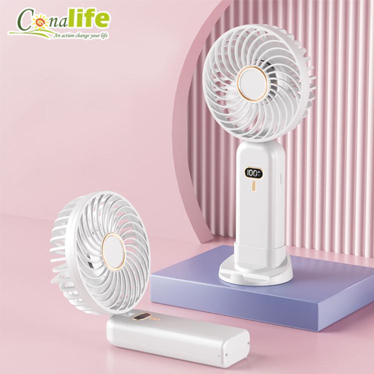 【Conalife】新升級數顯電量折疊噴霧風扇