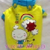 YUKI`S WORLD KAWAYI 彩虹兔高領棉絨T 黃色 On Sale $159