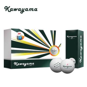 免運!Kawayama GOLF 川山高爾夫球(有球必in系列) 3層球 (1打12顆) 3層球 (3包36顆，每顆46元)