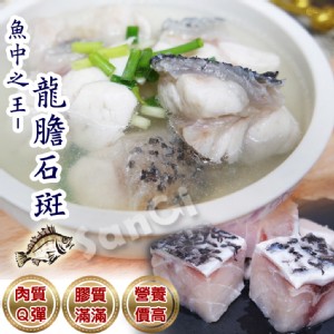 免運!【賣魚的家】台灣新鮮龍膽石斑魚塊 300g/包 (20包，每包255.2元)