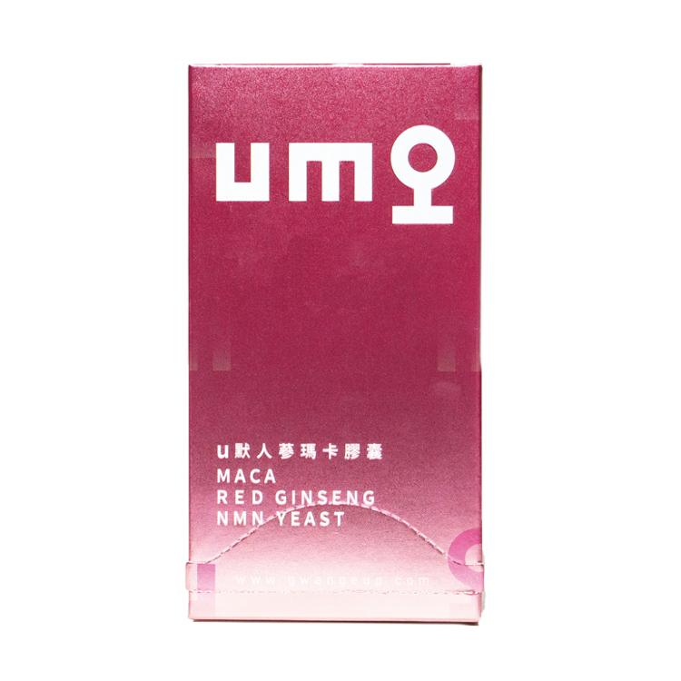 UMO-u默人蔘瑪卡膠囊30日份/盒【效期2026.10.03】