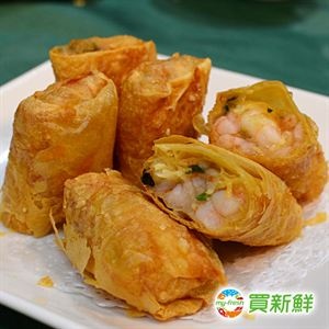 【易牙居】鮮蝦腐皮捲 ☩ 特殊製作的腐皮酥脆 Q彈蝦仁超絕配