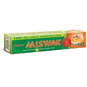 即期特賣!【杜拜進口MISWAK】刷牙樹亮白抗敏草本牙膏(中135G)(1入)