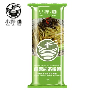 【小拌麵】麻醬抹茶細麵 3包(9入)