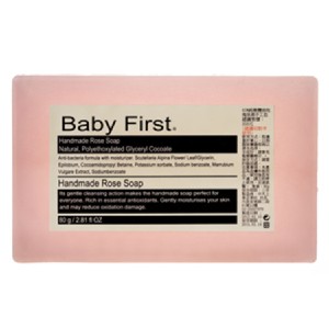 【Baby First】65%橄欖油玫瑰洗臉手工皂 (80g)