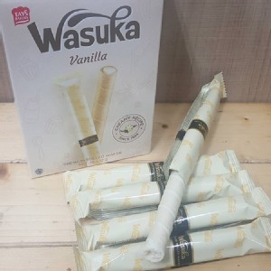 【蔡二哥】Wasuka頂級特濃威化捲-香草(奶素)