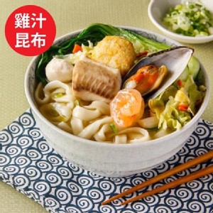免運!【輕鬆煮藝】小資族海鮮麵(雞汁昆布) 320g/包 (20包，每包122.3元)