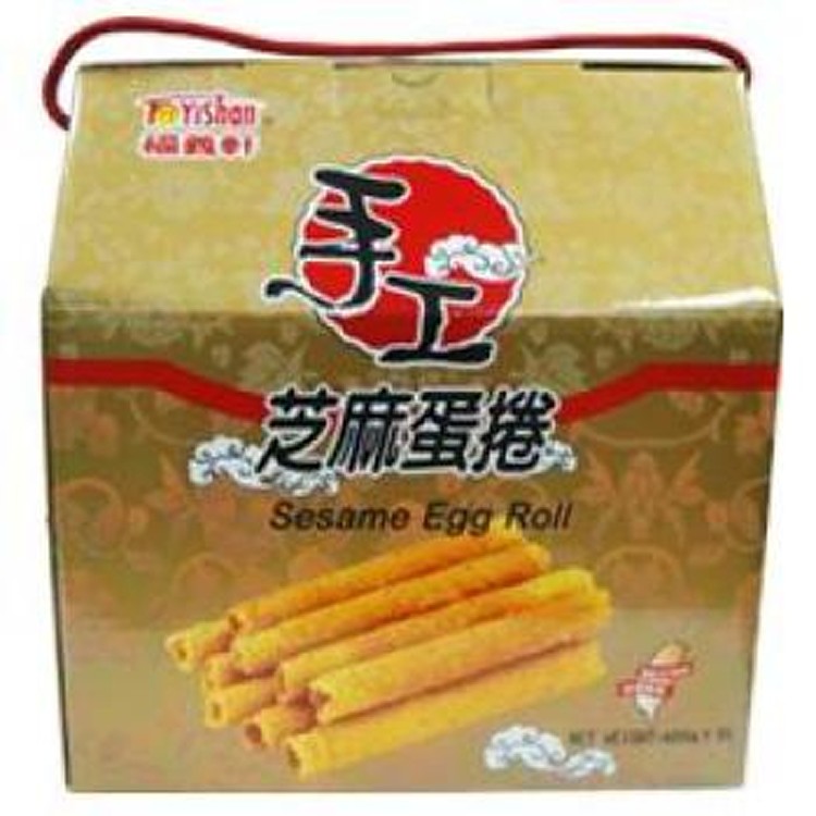 【福義軒】手工芝麻蛋捲禮盒/600g(葷食)