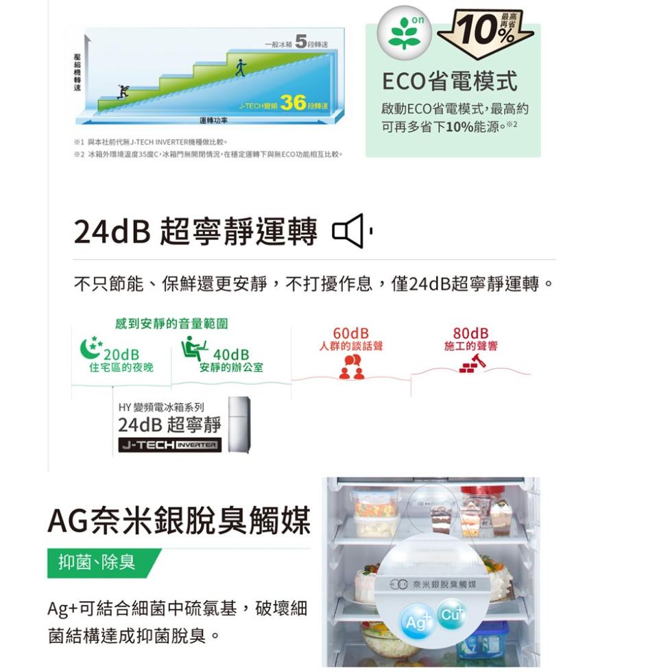 壓縮機轉速，一般冰箱 ▶段轉速，ECO省電模式，J-TECH號鎖 36 精選，運轉功率，啟動ECO省電模式,最高約，可再多省下10%能源。 2，李1與本社前代無J-TECH INVERTER機種做比較。#2 冰箱外環境温度35度C,冰箱門無開閉情況,