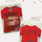 022629SUPER WORLD Mario棉T(紅)