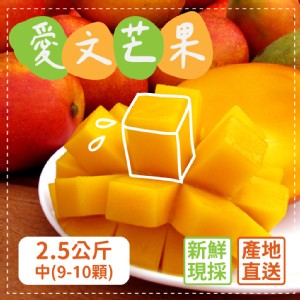 【家購網嚴選】屏東枋山愛文芒果 外銷等級 2.5公斤 中果禮盒