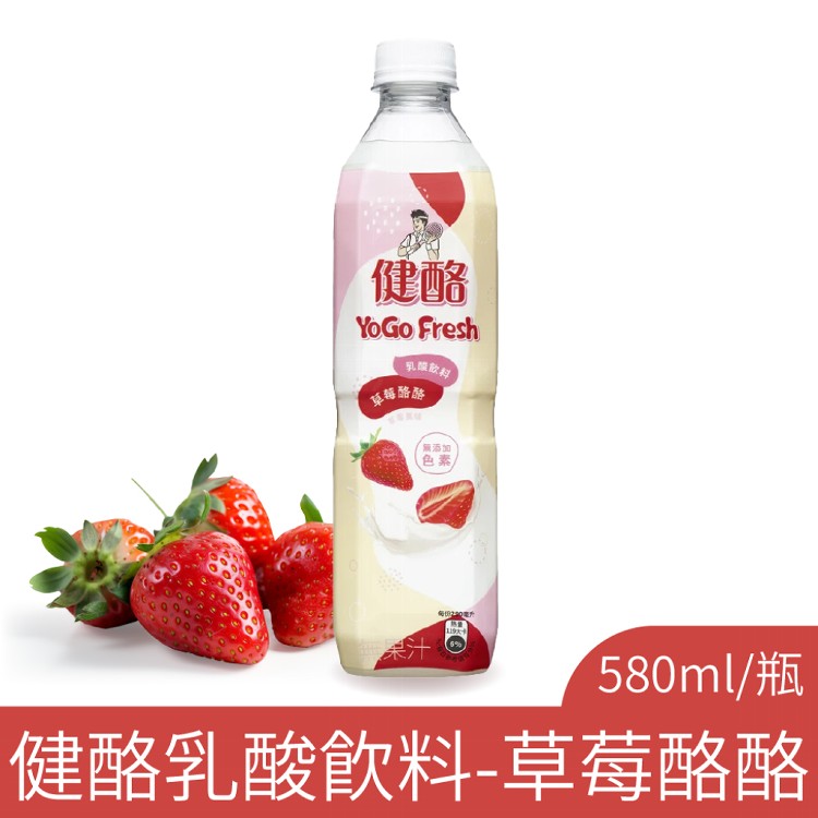 免運!【健酪】乳酸飲料-草莓酪酪580mlx24入/箱 580mlx24入/箱