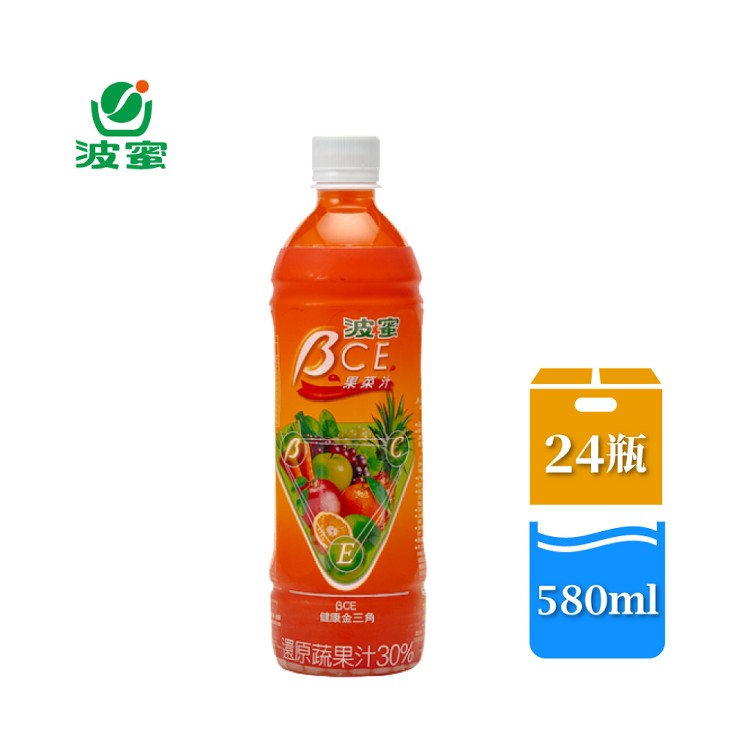 【波蜜】BCE果菜汁 580mlx24入/箱