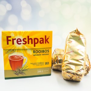 免運!【Freshpak】2盒 南非國寶茶(博士茶) RooibosTea 茶包-新包裝(2.5克x80入) 2.5gx80入/盒