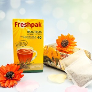 免運!【Freshpak】南非國寶茶(博士茶) RooibosTea 茶包-新包裝/40入 2.5gx40入/盒 (12盒，每盒154.8元)