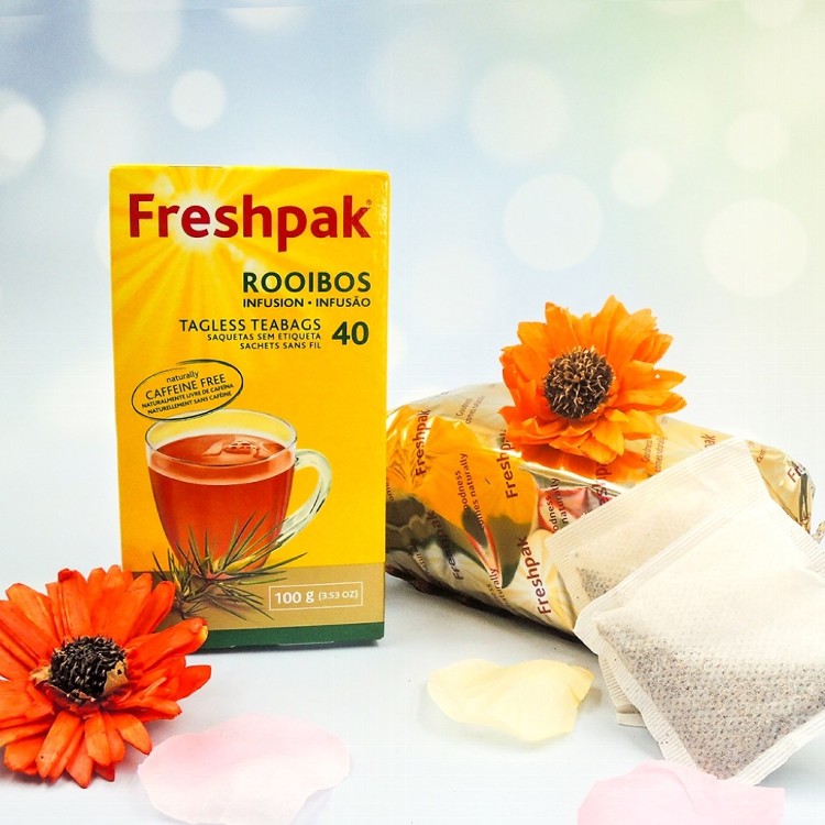 免運!【Freshpak】3盒 南非國寶茶(博士茶) RooibosTea 茶包-新包裝/40入 2.5gx40入/盒