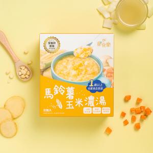 免運!【童食樂】馬鈴薯玉米濃湯 3份/盒 (5盒15份，每份88.6元)