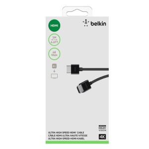 【Belkin】貝爾金UltraHD 4K 超高速HDMI連接線(2M)(AV10175bt2MBK