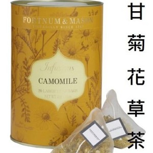 Fortnum&Mason英國皇室紅茶-挪威甘菊花草立體大葉茶包(內含20小包)