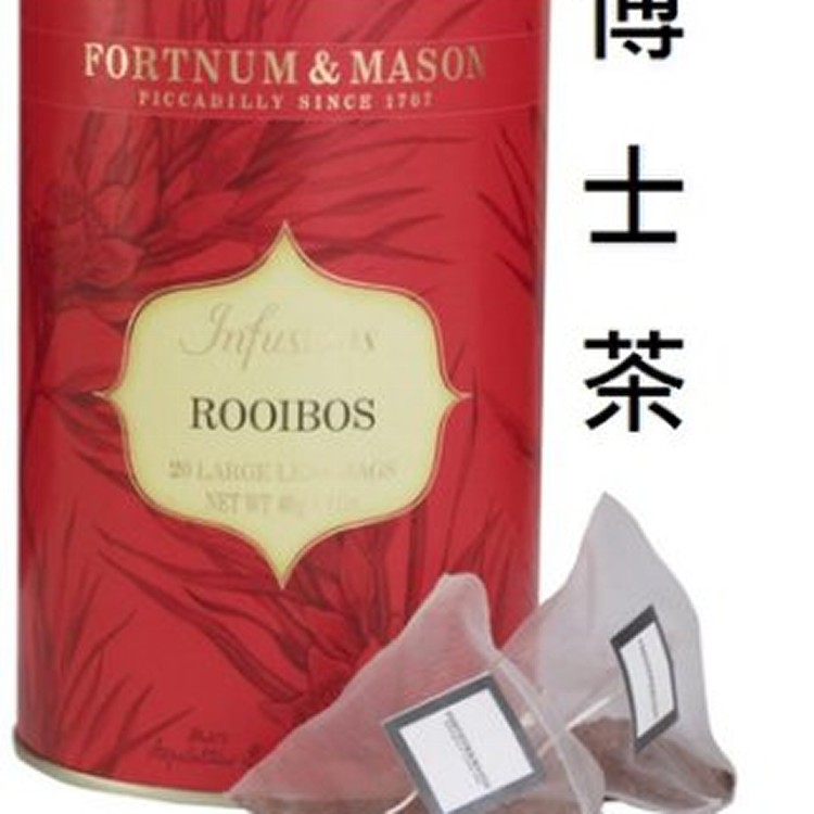 Fortnum&Mason英國皇室紅茶-南非國寶茶/博士花草立體大葉茶包(內含20小包)