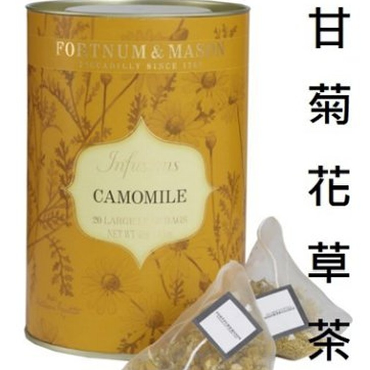 Fortnum&Mason英國皇室紅茶-挪威甘菊花草立體大葉茶包(內含20小包)