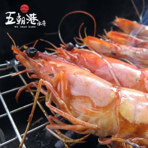 【五朝港水產】 天然嚴選大草蝦-8P|極緻鮮甜|頂級活凍草蝦|肉質Q彈|100%進口|馬拉西亞