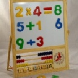 黑白板珠算學習教具 包含:0-9的數字+簡易的運算符號