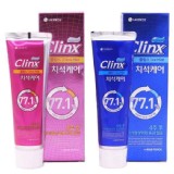 韓國LG Clinx克麗絲藍色顆粒美白77.1%去漬牙膏