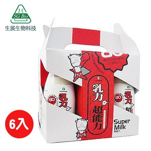 《生展》乳力超能力機能牛乳禮盒250ml(原味六入)