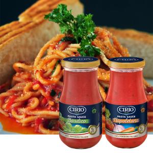 免運!【Cirio】義大利 番茄羅勒紅醬/經典拿坡里 義大利麵醬 (兩款任選) 420g (18瓶，每瓶122.1元)