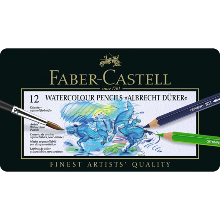 Faber-Castell 綠色系列專家級水彩色鉛筆 12色