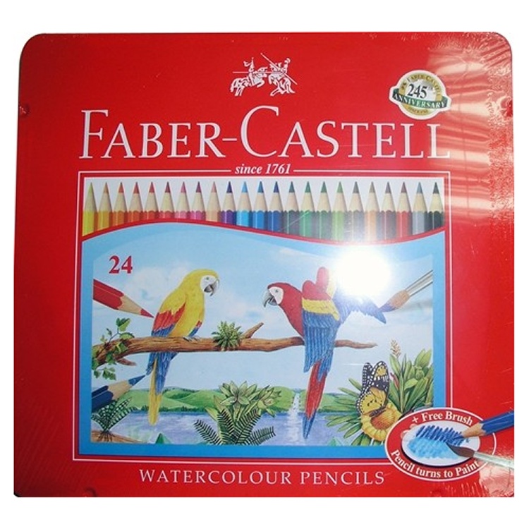 Faber-Castell 紅色系列水性彩色鉛筆24色