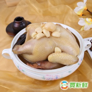 【買新鮮】蒜頭燉全雞1.5kg±10%/盒(固形物700g±10%)