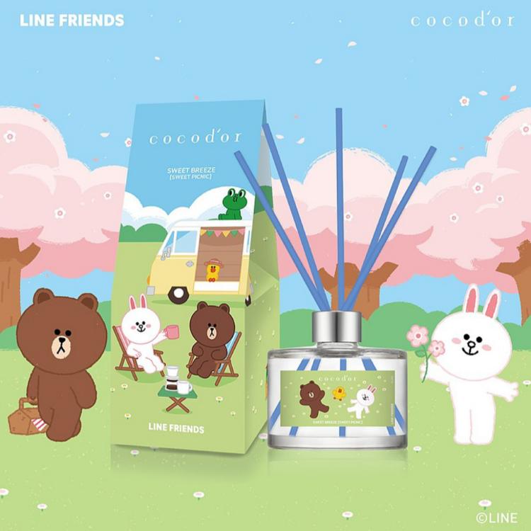 免運!【韓國cocodor】熊大與好友們系列-擴香瓶200ml 200ml/盒 (3瓶,每瓶288元)