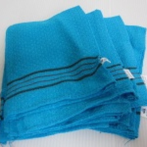 正宗韓國製造 藍色小片去角質刷澡搓澡布 摩擦係數：60