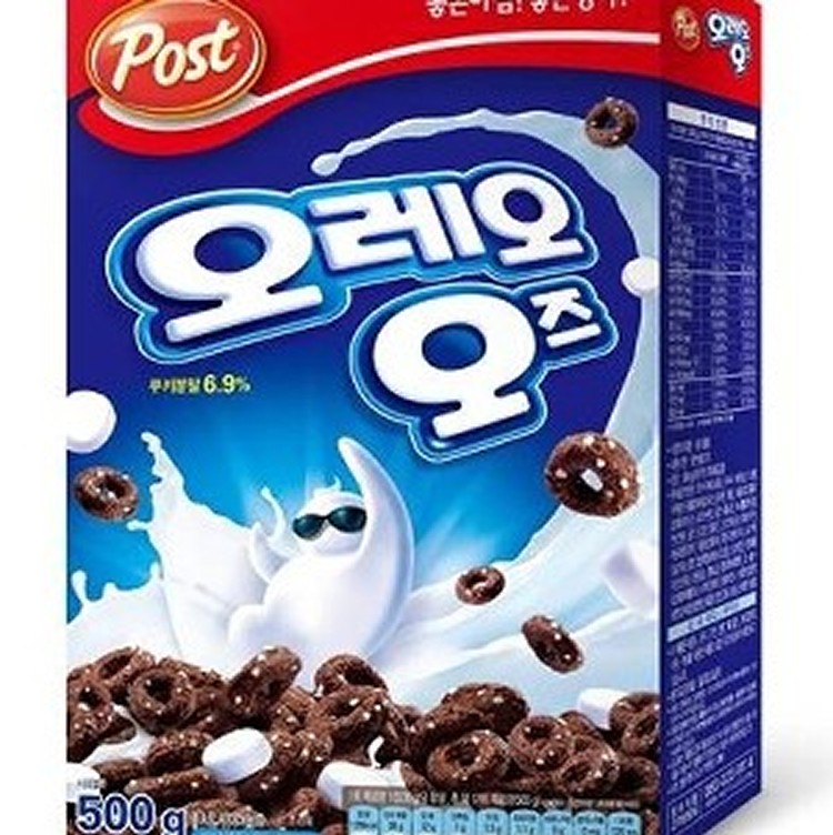 【韓國POST OREO】巧克力棉花糖麥片(500g/盒)