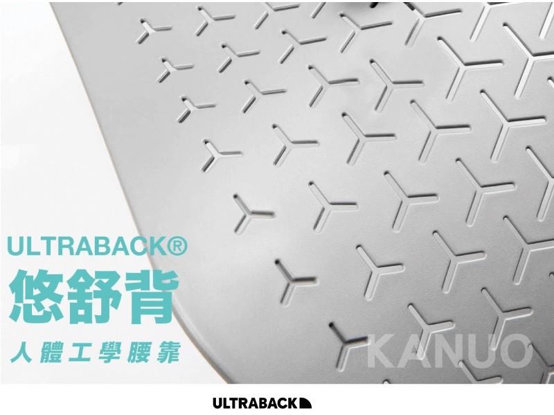 八八人人，ULTRABACKⓇ，悠舒背，人體工學腰靠。