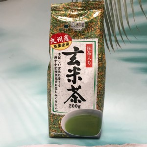 免運!【日本 國太樓】抹茶入り 添加抹茶 玄米茶 200g（使用九州產茶葉） 200g/包