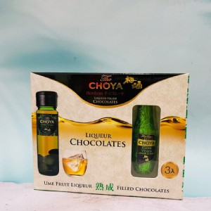 免運!【The CHOYA】梅酒酒瓶造型黑巧克力 30g(3個入） 30g/盒
