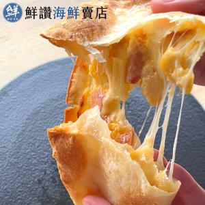 免運!【鮮讚】4片 牽絲披薩薄餅 德腸玉米起司口味 pizza 140g/片