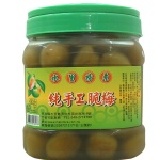 手工脆梅 (大桶) 1800g/罐 (固形量:1200g) 代號:G34)