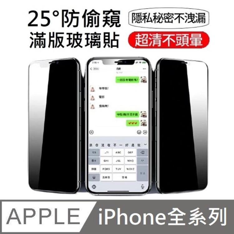 鑽石級 25度防窺滿版玻璃保護貼 升級25度真防窺 適用 iPhone 全系列