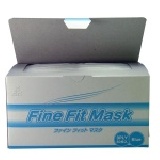 日本 FINE FIT 3層不織布口罩.成人專用(白色) (沒有做單個口罩包裝)