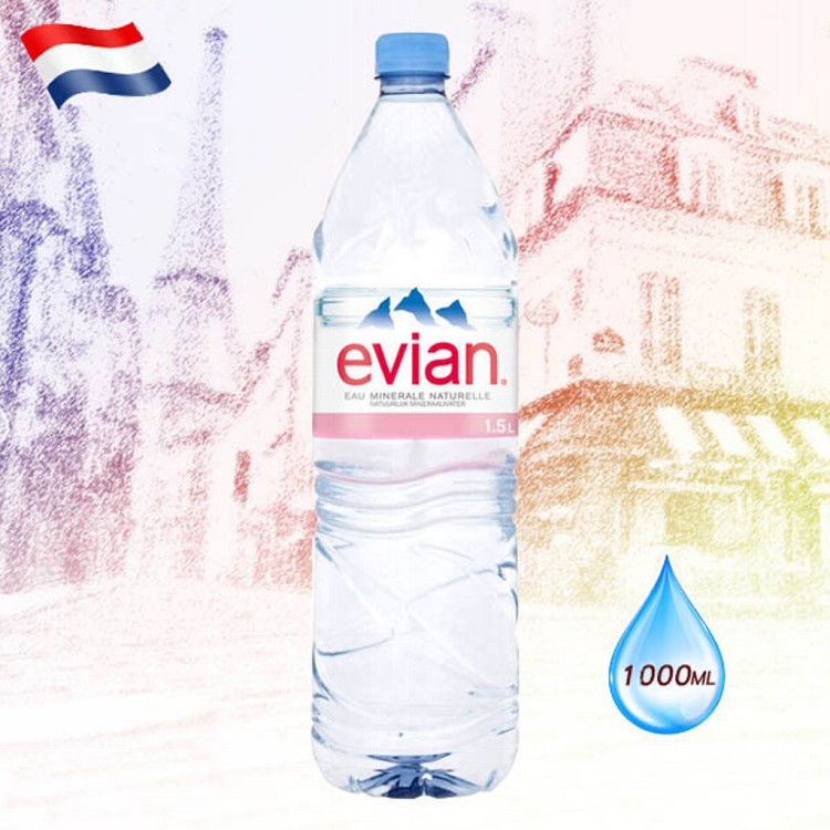 Evian依雲/愛維養天然礦泉水1000ml(12入)