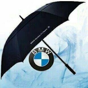 BMW 雙層自動長柄30吋抗UV紀念傘 (含傘套)