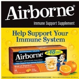 美國Airborne維生素C複合發泡片對抗感冒流感病毒36片入 類似台灣的伏冒熱飲、三種口味: 柳橙、萊姆、莓果下單時請選擇