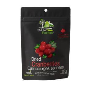 免運!【康鈺生技】SNOWFARMS 加拿大 蔓越莓果乾 120g / 包 (3包，每包166元)