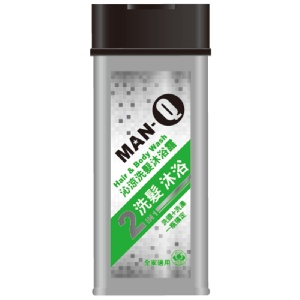 MAN-Q 2in1沁涼洗髮沐浴露350ml【A+1】