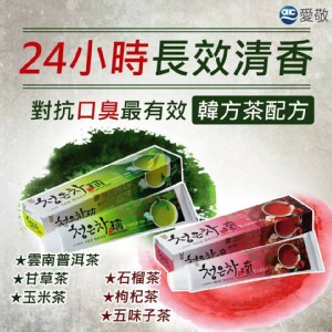 24小時長效韓方護齦茶牙膏90g